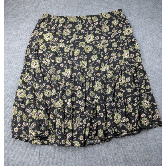 Vintage White Stag Midi Skirt Womens 2X Paisley Floral Cottage Flowy Whimsical - Picture 2 of 5